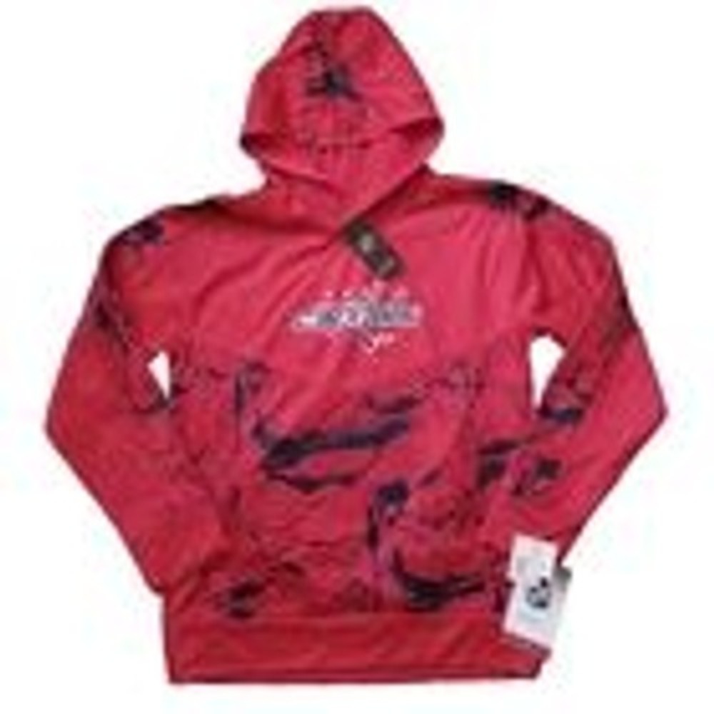 NHL Washington Capitals Hoodie Youth Kids L 14/16 Red Geometric Pullover Hockey